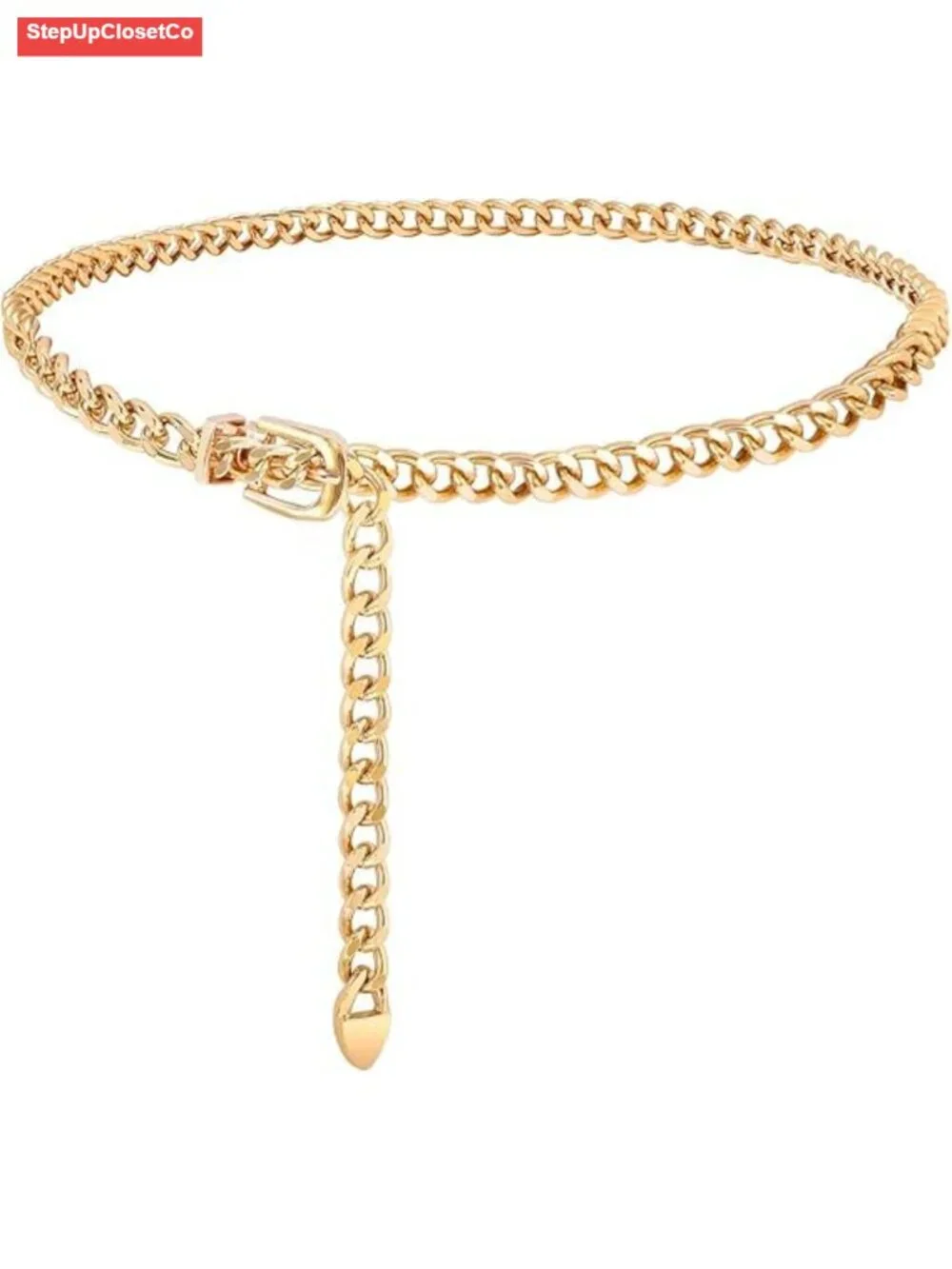 Adjustable Waist Chain Belt Metal Body Chain Women Hip Link Belt for Dresses